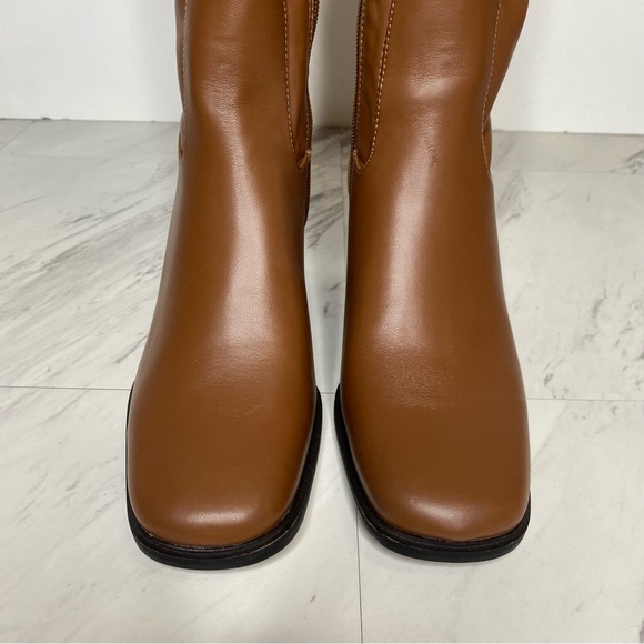 Sarto Franco Sarto Figaro Brown Square Toe Tall Boot 7 1/2 M - Picture 12 of 16